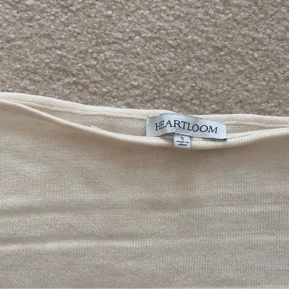 Heartloom Asymmetrical Ivory Sweater - Picture 3 of 5
